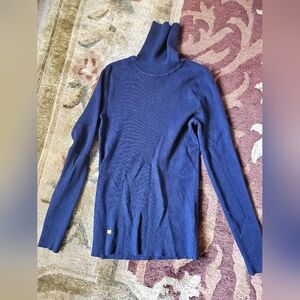 RALPH LAUREN Women's NAVY  Turtleneck Sweater